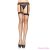 LEG AVENUE - FISHNET STOCKINGS WITH BLACK LACE GARTER GARTER