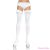 LEG AVENUE - WHITE OPAQUE TIGHTS WITH Ruffle AND BOW FINISH