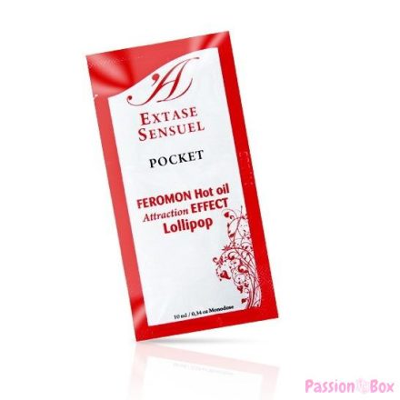 EXTASE SENSUAL - MASSAGE OIL WITH HEAT EFFECT PHEROMONES LOLLIPOP 10 ML