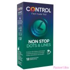 CONTROL - NONSTOP DOTS AND LINES CONDOMS 12 UNITS