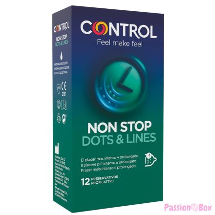 CONTROL - NONSTOP DOTS AND LINES CONDOMS 12 UNITS