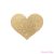 BIJOUX - INDISCRETS FLASH GOLDEN HEART NIPPLE COVERS