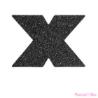 BIJOUX - INDISCRETS FLASH CROSS BLACK NIPPLE CAPS