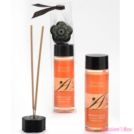 EXTASE SENSUAL - HEAT EFFECT MASSAGE OIL WITH PASSION FRUIT PHEROMONES 100 ML