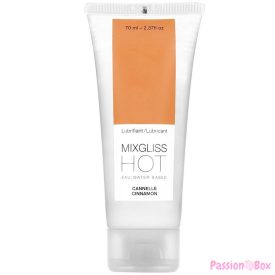MIXGLISS - HEAT EFFECT LUBRICANT CINNAMON FLAVOR 70ML