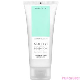   MIXGLISS - WATER BASED LUBRICANT EFFECT COLD MINT FLAVOR 70 ML