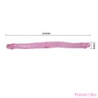 BAILE - PINK DOUBLE DONG 44.5 CM