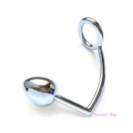 METAL HARD - RING WITH ANAL HOOK 40MM