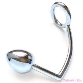 METAL HARD - RING WITH ANAL HOOK 50MM