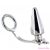 METAL HARD - STEEL RING WITH ANAL PLUG 45 X 50MM