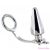 METAL HARD - STEEL RING WITH ANAL PLUG 80 X 55 MM