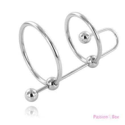 METAL HARD - EXTREME RING WITH URETHRAL STOP