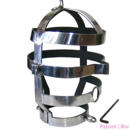 METAL HARD - MASK WITH STEEL NECKLACE