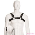 LEATHER BODY - BLACK BULL DOG HARNESS