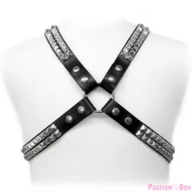 LEATHER BODY - PYRAMID STUD HARNESS