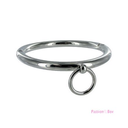 METAL HARD - BDSM NECKLACE WITH RING 18CM