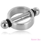 METAL HARD - MAGNETIC NIPPLE Clamps PAIR