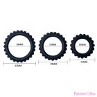 BAILE - TITAN SET 3PCS COCK RING BLACK 2.8 + 2.4 + 1.9 CM