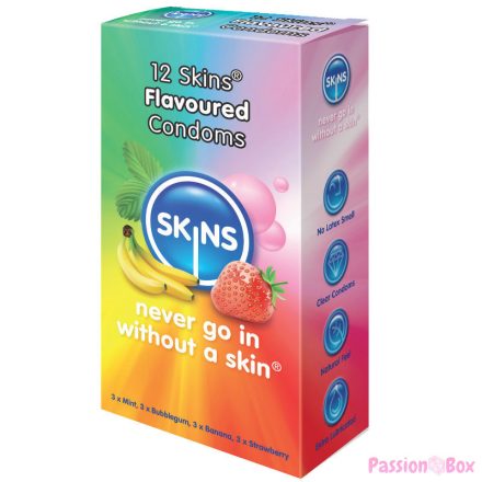 SKINS - CONDOM FLAVOURS 12 PACK