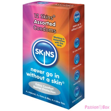 SKINS - CONDOMS ASSORTED 12 PACK
