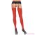 LEG AVENUE - SHEER STOCKINGS WITH BACKSEAM RED