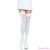 LEG AVENUE - NYLON THIGH HIGHS WITH BOW WHITE / PINK