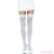 LEG AVENUE - NYLON THIGH HIGHS WITH BOW WHITE / WHITE
