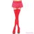 LEG AVENUE - NYLON THIGH HIGHS RED