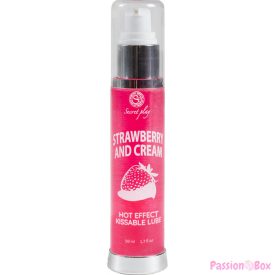   SECRETPLAY - LUBRICANT 2-1 HEAT EFFECT STRAWBERRY & CREAM 50 ML