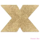 BIJOUX - INDISCRETS FLASH CROSS GOLD NIPPLE COVERS