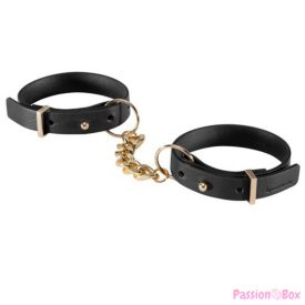 BIJOUX - INDISCRETS MAZE HANDCUFFS BLACK BRACELETS