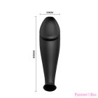 PRETTY LOVE - SILICONE ANAL PLUG PENIS FORM AND 12 VIBRATION MODES BLACK