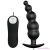 PRETTY LOVE - ANAL PLUG SILICONE EXTRA STIMULATION AND 12 VIBRATION MODES BLACK REMOTE CONTROL