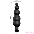 PRETTY LOVE - ANAL PLUG SILICONE EXTRA STIMULATION AND 12 VIBRATION MODES BLACK REMOTE CONTROL