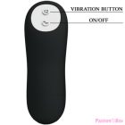 PRETTY LOVE - ANAL PLUG SILICONE EXTRA STIMULATION AND 12 VIBRATION MODES BLACK REMOTE CONTROL
