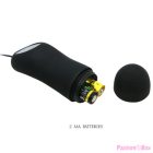 PRETTY LOVE - SILICONE ANAL PLUG 12 VIBRATION MODES BLACK