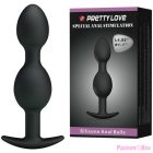 PRETTY LOVE - SILICONE ANAL BALLS 12.5 CM BLACK