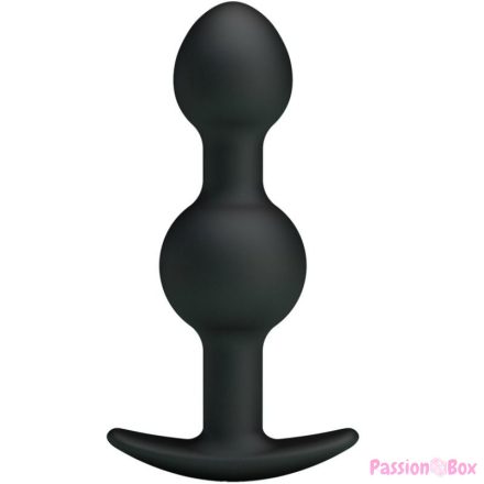 PRETTY LOVE - SPECIAL STIMULATION SILICONE ANAL BALLS 10.3 CM BLACK