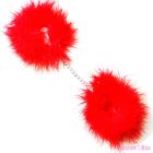 SECRETPLAY - RED MARABOU HANDCUFFS