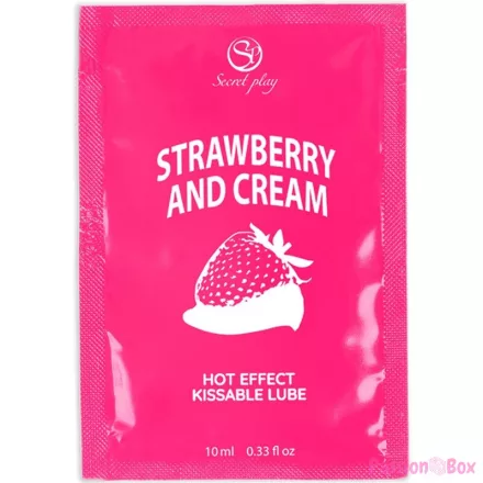 SECRETPLAY - SINGLE DOSE LUBRICANT STRAWBERRIES & CREAM 10 ML