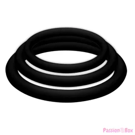 JOYDIVISION POTENZDUO - PLUS 3 BLACK RINGS SET - S, M, L