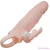 BAILE - BRAVE MAN PENIS COVER WITH RABBIT AND DOUBLE ENGINE FLESH 16.5 CM