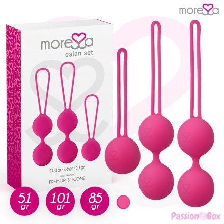 MORESSA - OSIAN SET PREMIUM SILICONE PINK (Osian One - 51 g | Osian Two - 101 g | Osian Three 85 g)