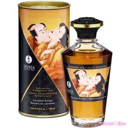 SHUNGA - MASSAGE OIL WITH HEAT EFFECT CARAMEL FLAVOR 100 ML