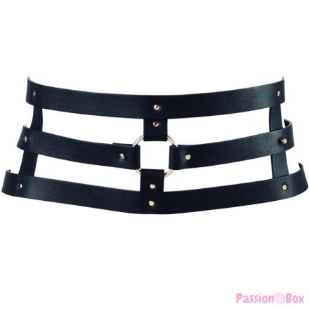 BIJOUX - INDISCRETS MAZE BELT WITH STRAP BLACK