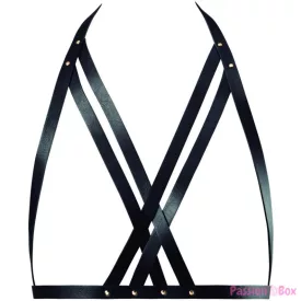 BIJOUX INDISCRETS MAZE - HALTER BRA HARNESS BLACK