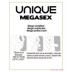 UNIQ - MEGASEX LATEX FREE SENSITIVE CONDOMS 3 UNITS