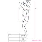 PASSION - WOMAN BS026 BLACK DRESS STYLE BODYSTOCKING ONE SIZE