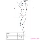 PASSION - WOMAN BS035 WHITE BODYSTOCKING ONE SIZE