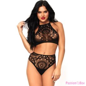 LEG AVENUE - 2 PIECES SET TOP AND PANTIES S/M